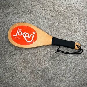 Single Vintage Jokari Paddle Sport Racquetball Wood Paddle Champ Model
